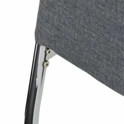 IDIMEX Esszimmerstuhl APOLLO, Set Mit 4 Stühlen Stoff In Grau -Günstiges Tische Geschäft 12274 6 N