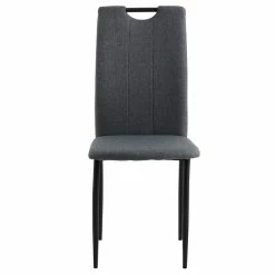 IDIMEX Esszimmerstuhl APOLLO Im 4er Set In Grau/schwarz Mit Stoffbezug -Günstiges Tische Geschäft 12275 2 N