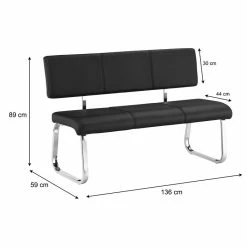 IDIMEX Esszimmerbank Essbank VILAS Schwarz -Günstiges Tische Geschäft 12380 4