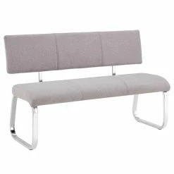 IDIMEX Esszimmerbank VILAS Stoffbezug In Grau