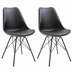 IDIMEX Esszimmerstuhl VALLEY Im 2er Set In Schwarz