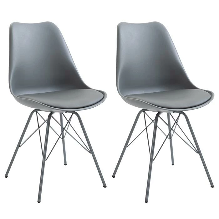 IDIMEX Esszimmerstuhl VALLEY Im 2er Set In Grau 1 IDIMEX Esszimmerstuhl VALLEY Im 2er Set In Grau