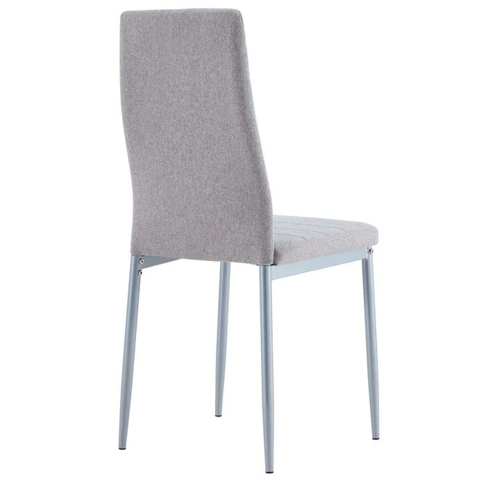 IDIMEX Esszimmerstuhl NATHALIE Im 4er Set In Grau 3 IDIMEX Esszimmerstuhl NATHALIE Im 4er Set In Grau – Bild 3