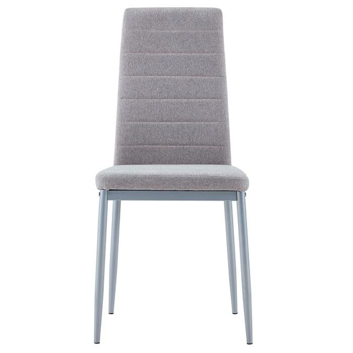 IDIMEX Esszimmerstuhl NATHALIE Im 4er Set In Grau 4 IDIMEX Esszimmerstuhl NATHALIE Im 4er Set In Grau – Bild 4