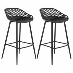 IDIMEX Barhocker IREK Im 2er Set In Schwarz