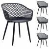 IDIMEX Esszimmerstuhl MADEIRA Im 4er Set In Schwarz/schwarz
