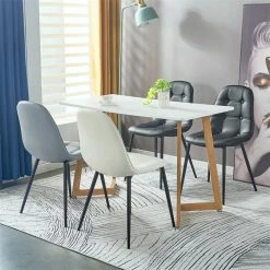 IDIMEX Esszimmerstuhl ALVARO Im 4er Set In Weiß -Günstiges Tische Geschäft 12631 4