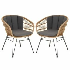 IDIMEX Esszimmerstuhl Gartenstuhl COSTA Im 2er Pack Mit Rattan