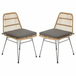IDIMEX Esszimmerstuhl Gartenstuhl ENJOY Im 2er Set Mit Flechtrattan