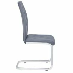 IDIMEX Schwingstuhl CHLOE In Grau 2er Set -Günstiges Tische Geschäft 12824 2 N