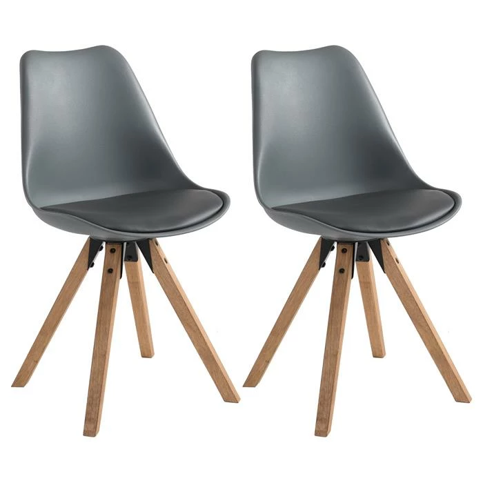 IDIMEX Esszimmerstuhl TYSON Im 2er Set In Grau 1 IDIMEX Esszimmerstuhl TYSON Im 2er Set In Grau