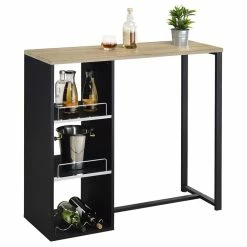 IDIMEX Bartisch PIAVA Mit Regal In Sonoma Eiche