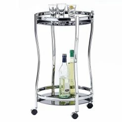 IDIMEX Servierwagen VEGA In Chrom/schwarz