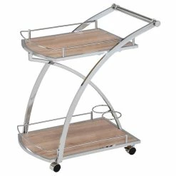 IDIMEX Servierwagen EVOLUTION In Wildeiche Und Chrom -Günstiges Tische Geschäft 13808 2