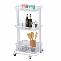 IDIMEX Küchenwagen VALIENTE Mit 3 Körben In Weiß -Günstiges Tische Geschäft 13925 4