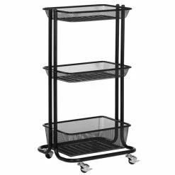 IDIMEX Küchenwagen VALIENTE Mit 3 Körben In Schwarz