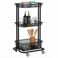 IDIMEX Küchenwagen VALIENTE Mit 3 Körben In Schwarz -Günstiges Tische Geschäft 13926 3