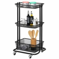 IDIMEX Küchenwagen VALIENTE Mit 3 Körben In Schwarz -Günstiges Tische Geschäft 13926 4