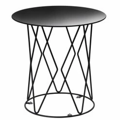 IDIMEX Beistelltisch MADESIS Rund, In Schwarz