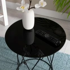 IDIMEX Beistelltisch MADESIS Rund, In Schwarz -Günstiges Tische Geschäft 13930 A1 N1