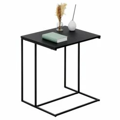 IDIMEX Beistelltisch VITORIO Rechteckig In Schwarz