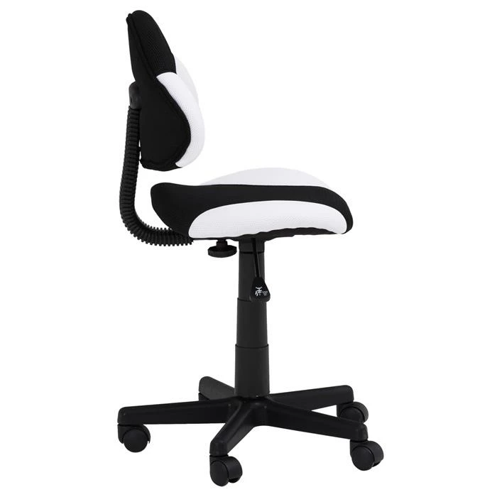 IDIMEX Kinderdrehstuhl ALONDRA Schwarz/weiß 2 IDIMEX Kinderdrehstuhl ALONDRA Schwarz/weiß – Bild 2