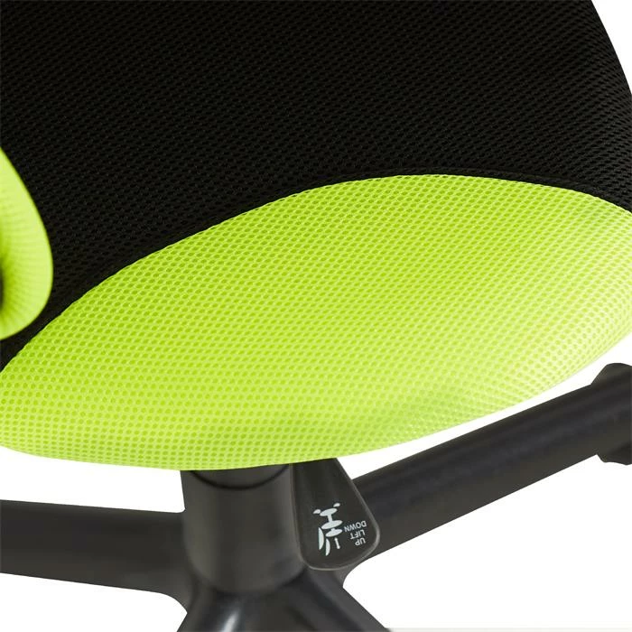 IDIMEX Kinderdrehstuhl ALONDRA Schwarz/grün 5 IDIMEX Kinderdrehstuhl ALONDRA Schwarz/grün – Bild 5