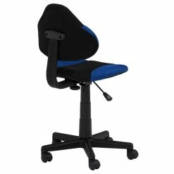 IDIMEX Kinderdrehstuhl ALONDRA Schwarz/blau -Günstiges Tische Geschäft 15224 2