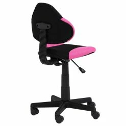 IDIMEX Kinderdrehstuhl ALONDRA Schwarz/pink -Günstiges Tische Geschäft 15225 2