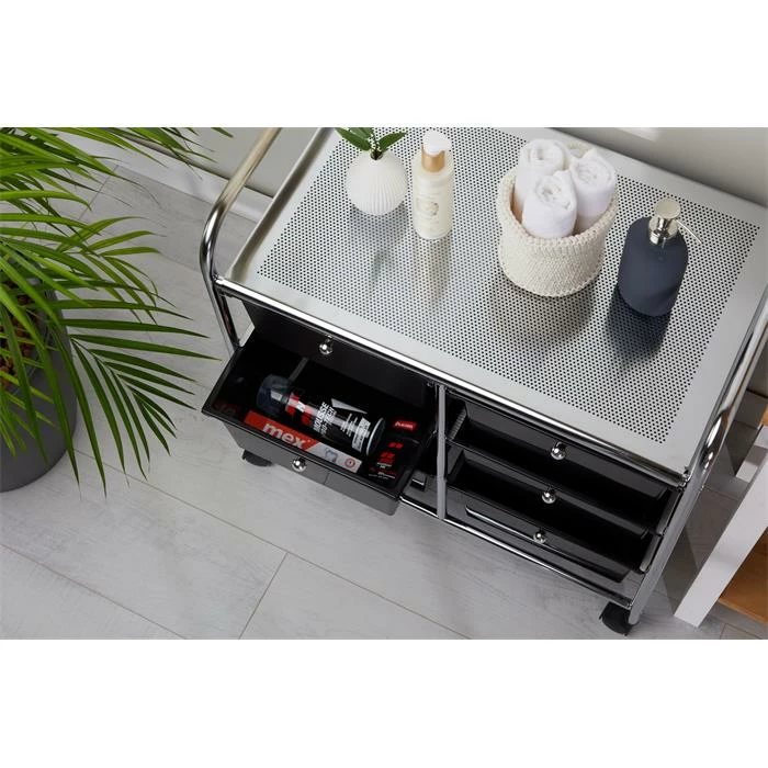 IDIMEX Rollcontainer GINA, 6 Schubladen Schwarz/chrom 6 IDIMEX Rollcontainer GINA, 6 Schubladen Schwarz/chrom – Bild 6