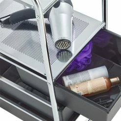 IDIMEX Rollcontainer GINA, 3 Schubladen & 2 Böden In Schwarz -Günstiges Tische Geschäft 16037 3