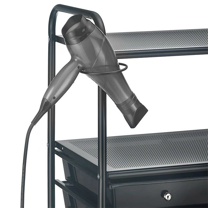 IDIMEX Badezimmerwagen MARITA Friseurwagen Mit 9 Schubladen, Schwarz 3 IDIMEX Badezimmerwagen MARITA Friseurwagen Mit 9 Schubladen, Schwarz – Bild 3