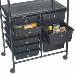 IDIMEX Badezimmerwagen MARITA Friseurwagen Mit 9 Schubladen, Schwarz 9 IDIMEX Badezimmerwagen MARITA Friseurwagen Mit 9 Schubladen, Schwarz -Günstiges Tische Geschäft 16043 4