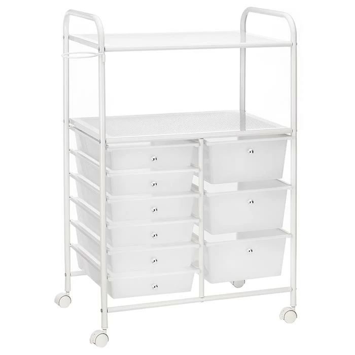 IDIMEX Badezimmerwagen MARITA Friseurwagen Mit 9 Schubladen, Weiß/weiß 2 IDIMEX Badezimmerwagen MARITA Friseurwagen Mit 9 Schubladen, Weiß/weiß – Bild 2