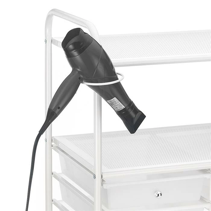 IDIMEX Badezimmerwagen MARITA Friseurwagen Mit 9 Schubladen, Weiß/weiß 3 IDIMEX Badezimmerwagen MARITA Friseurwagen Mit 9 Schubladen, Weiß/weiß – Bild 3