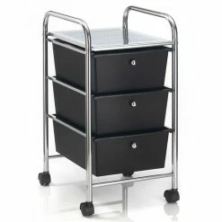 IDIMEX Rollcontainer GINA Mit 3 Schubladen Chrom/schwarz 8 IDIMEX Rollcontainer GINA Mit 3 Schubladen Chrom/schwarz -Günstiges Tische Geschäft 16066 2