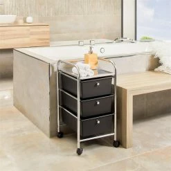 IDIMEX Rollcontainer GINA Mit 3 Schubladen Chrom/schwarz 9 IDIMEX Rollcontainer GINA Mit 3 Schubladen Chrom/schwarz -Günstiges Tische Geschäft 16066 A0 1N