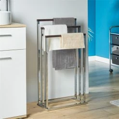 IDIMEX Handtuchhalter EDOARDO Mit 3 Handtuchstangen In Nussbaum -Günstiges Tische Geschäft 18350 A0 N1