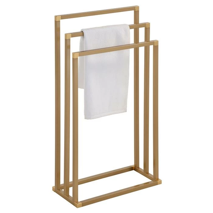 IDIMEX Handtuchhalter KUNO Goldfarben Mit 3 Handtuchstangen 1 IDIMEX Handtuchhalter KUNO Goldfarben Mit 3 Handtuchstangen
