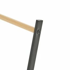 IDIMEX Handtuchhalter FLAVIA Mit 3 Stangen Aus Metall In Schwarz/natur -Günstiges Tische Geschäft 18364 2 N