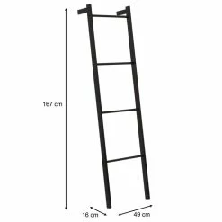 IDIMEX Handtuchhalter BERTOLA Aus Metall In Schwarz -Günstiges Tische Geschäft 18378 5