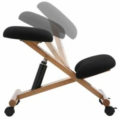 IDIMEX Kniehocker VILLACH Höhenverstellbar, Ergonomisch In Schwarz -Günstiges Tische Geschäft 18805 5