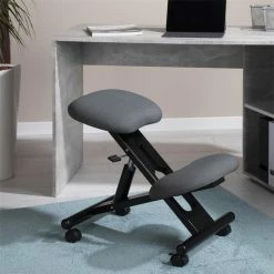 IDIMEX Kniehocker MALO Höhenverstellbar, Ergonomisch In Grau -Günstiges Tische Geschäft 18808 A0 N1