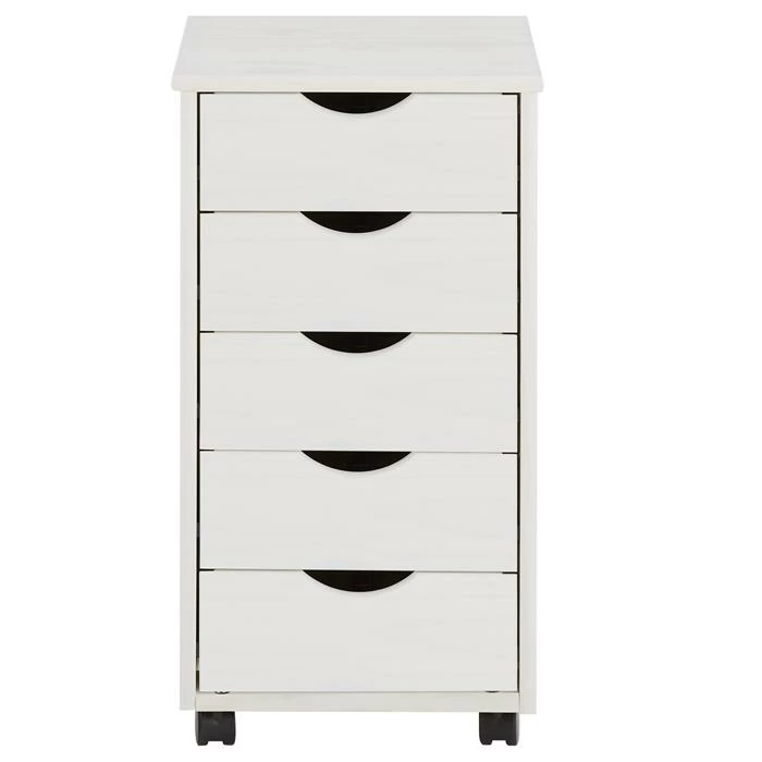 IDIMEX Rollcontainer LAGOS Mit 5 Schubladen In Weiß 2 IDIMEX Rollcontainer LAGOS Mit 5 Schubladen In Weiß – Bild 2