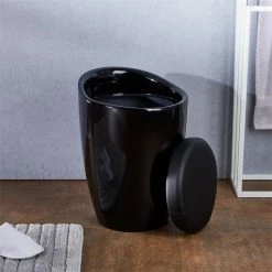 IDIMEX Badhocker DANIEL Mit Stauraum Schwarz -Günstiges Tische Geschäft 30217 A0 2N