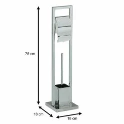 IDIMEX Toilettenpapierhalter TOMA Verchromt, Freistehend 5 IDIMEX Toilettenpapierhalter TOMA Verchromt, Freistehend -Günstiges Tische Geschäft 30600 2