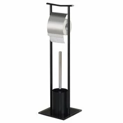 IDIMEX Toilettenpapierhalter ONA In Schwarz, Freistehend