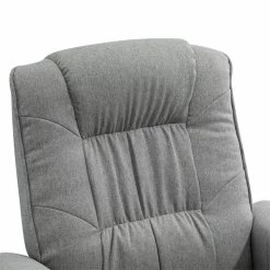 IDIMEX Relaxsessel CHARLY Mit Hocker Und Stoffbezug Grau/schwarz -Günstiges Tische Geschäft 31092 4