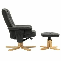 IDIMEX Relaxsessel CHARLY Mit Hocker Und Stoffbezug In Anthrazit -Günstiges Tische Geschäft 31094 3