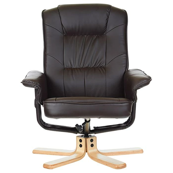 IDIMEX Relaxsessel CHARLY Mit Hocker Und Kunstleder In Braun 2 IDIMEX Relaxsessel CHARLY Mit Hocker Und Kunstleder In Braun – Bild 2